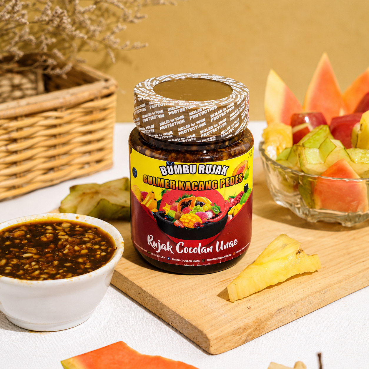 Sambal Gula Merah Kacang Pedas